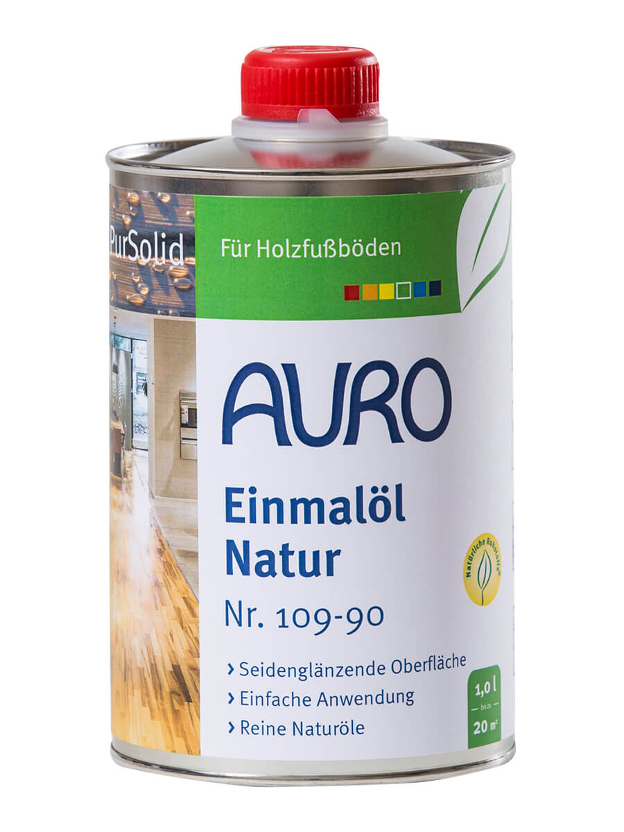 AURO Einmalöl Natur Fußbodenöl weiß Naturfarben