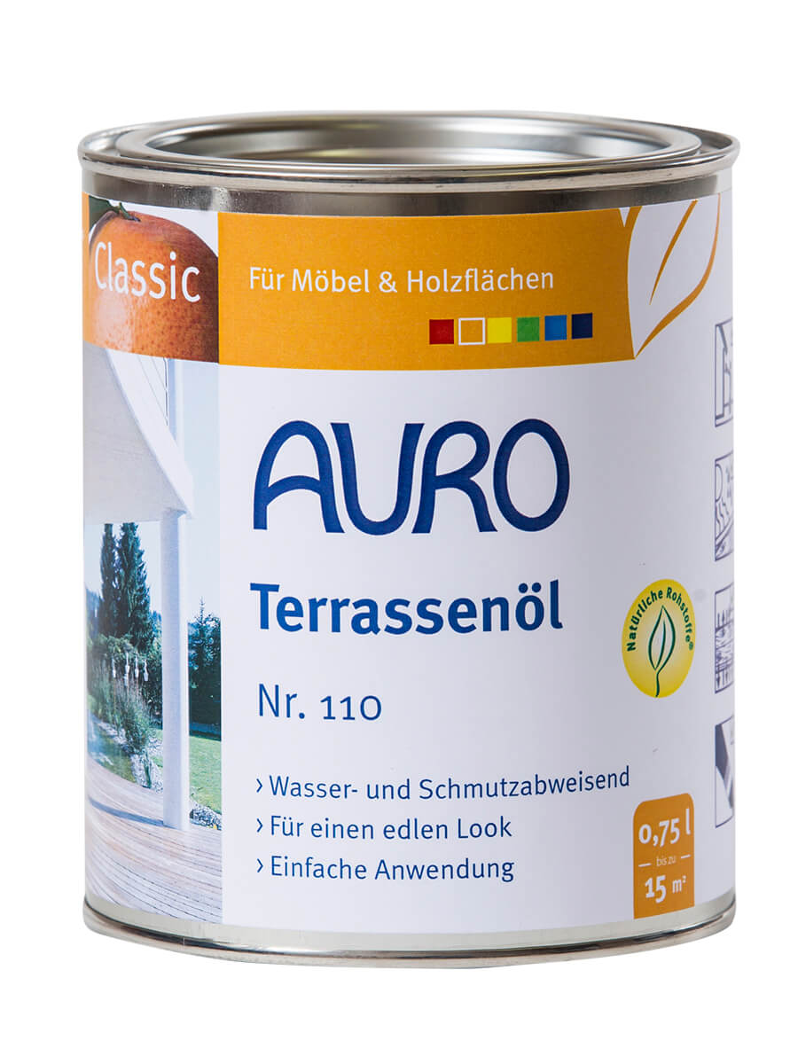 AURO Terrassenöl Teaköl ökologisches Holzterrassenöl Naturfarben