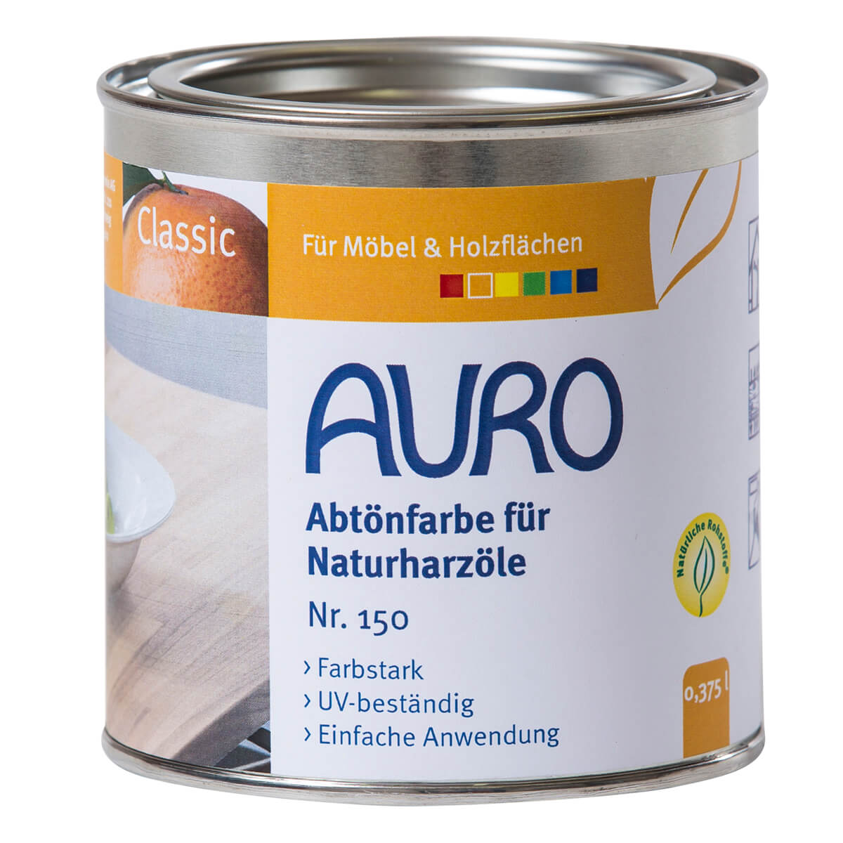 AURO Abtönfarbe für Naturharzöle farbiges Öl Naturfarbe