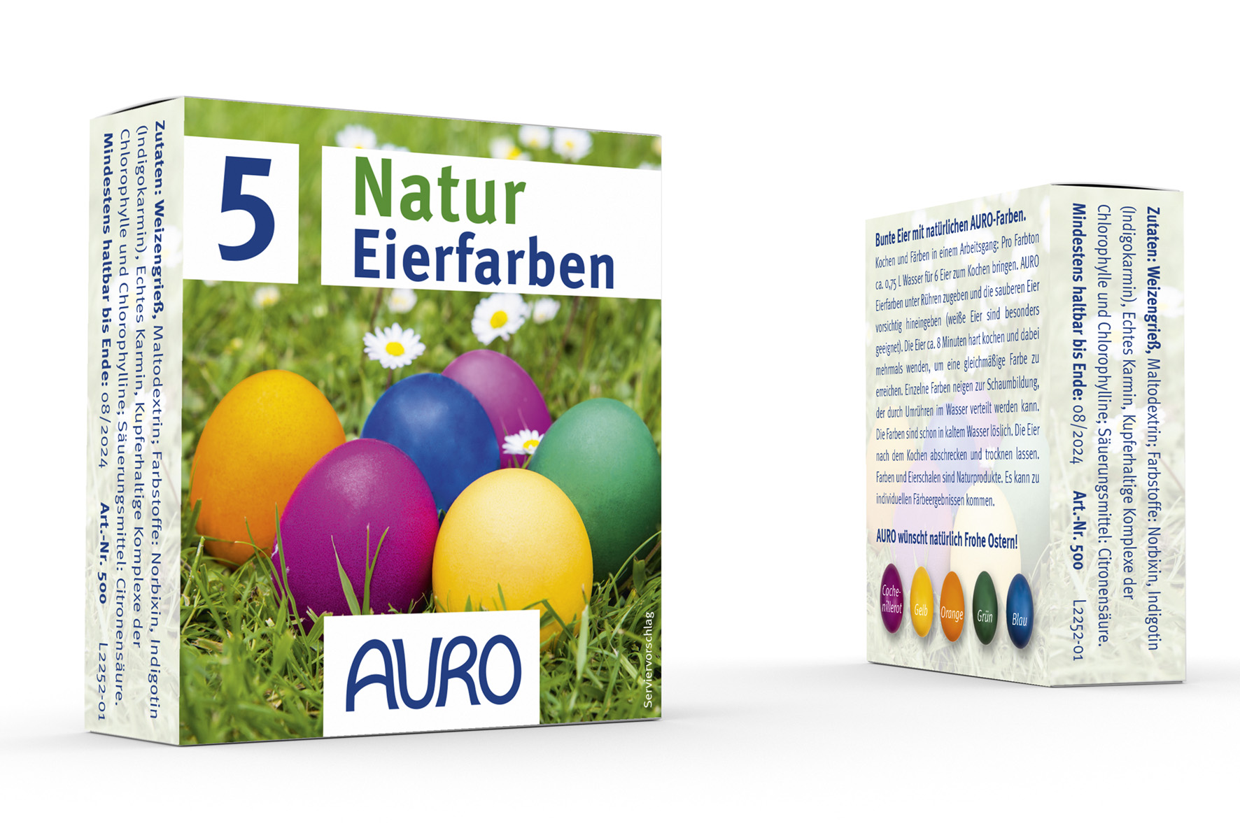 AURO Eierfarben ökologische Ostereierfarben Naturfarbe