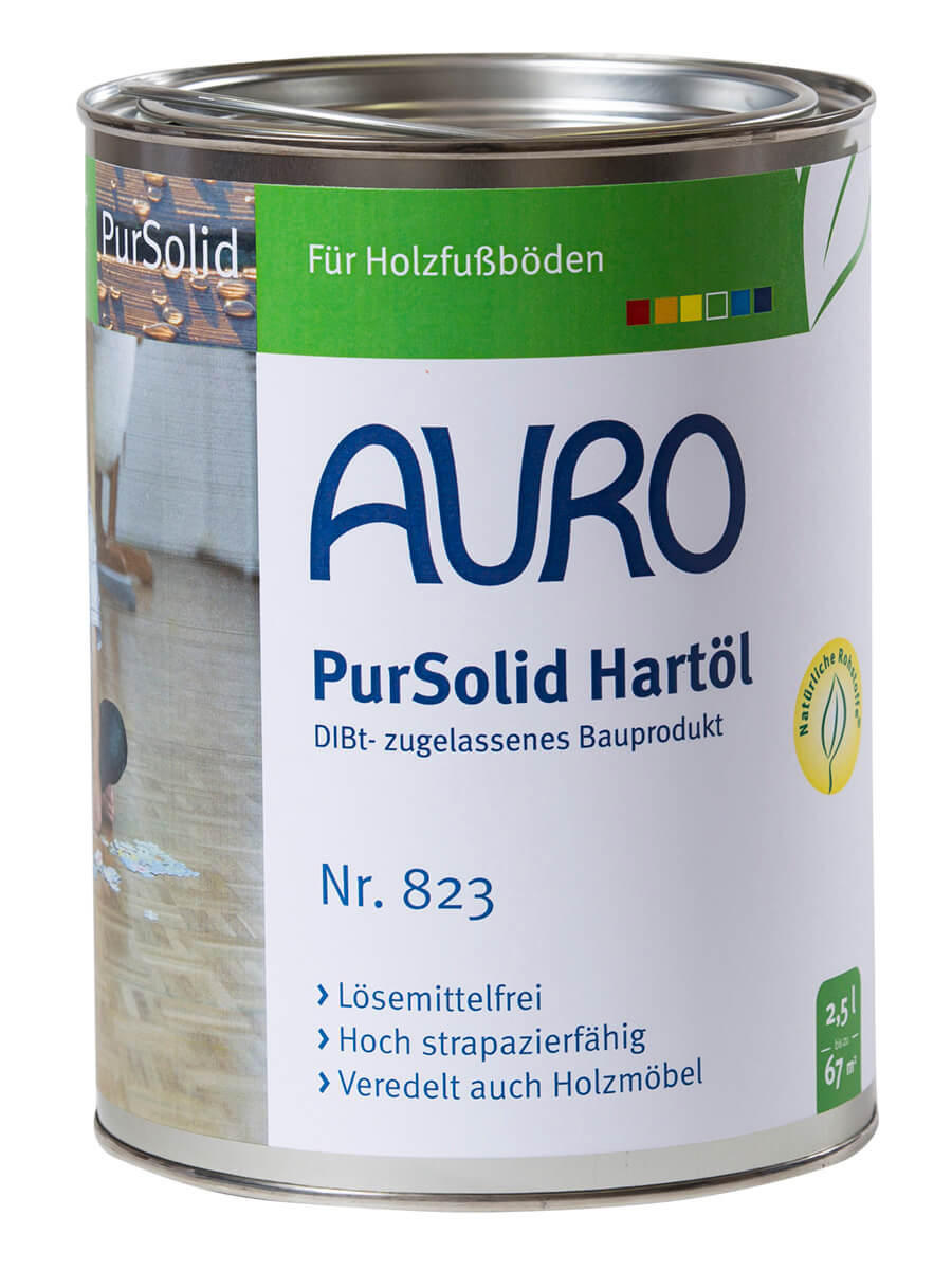 AURO PurSolid Hartöl DIBT geprüft Nr. 823 Naturfarben